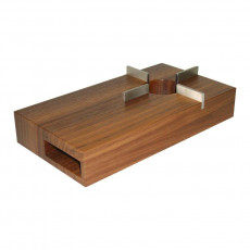 Friesland Chai Weiß - Nussbaum Walnut wood hot plate 13x24 cm