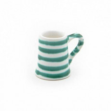 Gmundner Keramik Grüngeflammt Jug Stamperl h: 5.5 cm / 0.025 L