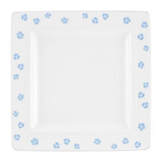 Friesland Jeverland Strand-Blüten Square plate 26x26 cm