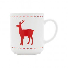 Friesland Happymix Weihnachten Weiß Mug with handle Deer 0.28 L