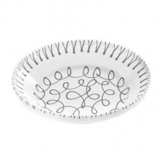 Gmundner Keramik Graugeflammt Rice bowl without handle d: 28 cm / h: 6,6 cm