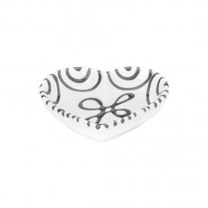 Gmundner Keramik Graugeflammt Heart bowl d: 10 cm / h: 2.4 cm