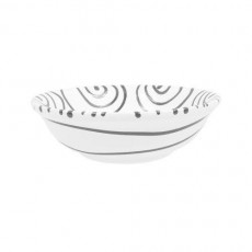 Gmundner Keramik Graugeflammt Small muesli bowl d: 14 cm / h: 4.5 cm / 0.27 L