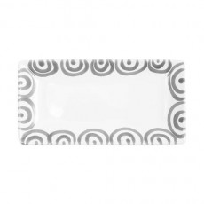 Gmundner Keramik Graugeflammt Snack bowl 22x11x2,7 cm