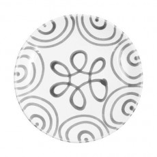 Gmundner Keramik Graugeflammt Dessert plate / Breakfast plate Cup d: 20 cm / h: 2,6 cm
