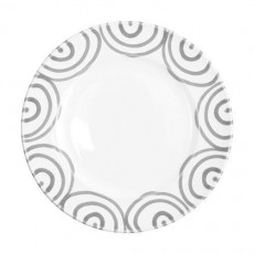 Gmundner Keramik Graugeflammt Dessert plate / breakfast plate Gourmet d: 22 cm / h: 2,2 cm