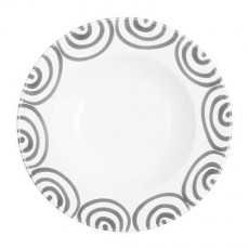 Gmundner Keramik Graugeflammt Pasta plate Gourmet deep 29 cm