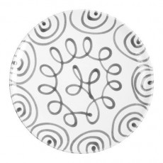 Gmundner Keramik Graugeflammt Dining plate Cup d: 28 cm / h: 2,6 cm