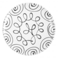 Gmundner Keramik Graugeflammt Place plate Cup d: 32 cm / h: 2.2 cm