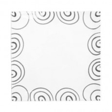 Gmundner Keramik Graugeflammt Square plate 31x31x2.8 cm