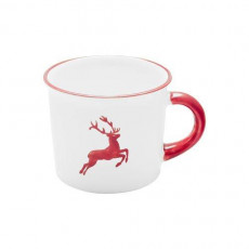 Gmundner Keramik Rubinroter Hirsch Coffee mug smooth 0.24 L / h: 7.8 cm