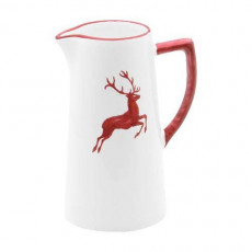 Gmundner Keramik Rubinroter Hirsch Water jug 1.2 L / h: 22 cm