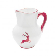Gmundner Keramik Rubinroter Hirsch Jug Viennese form 1 L / h: 8.8 cm