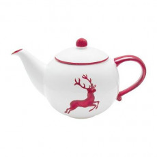 Gmundner Keramik Rubinroter Hirsch Smooth teapot 0.5 L / h: 12 cm