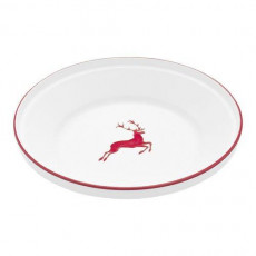 Gmundner Keramik Rubinroter Hirsch Rice bowl without handle d: 32 cm / h: 7,4 cm