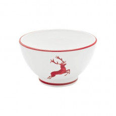 Gmundner Keramik Ruby Red Deer Cereal Bowl 14 cm