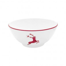 Gmundner Keramik Ruby Red Deer Bowl 20 cm