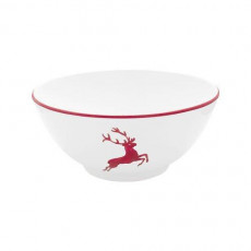 Gmundner Keramik Rubinroter Hirsch bowl d: 20 cm / 1 L
