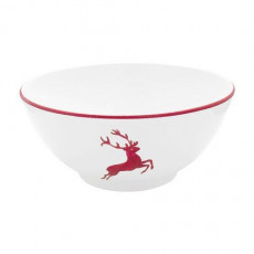 Gmundner Keramik Ruby Red Deer Bowl 27 cm