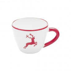 Gmundner Keramik Rubinroter Hirsch Gourmet moka / espresso top cup 0,06 L / h: 5,1 cm