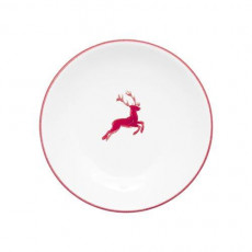 Gmundner Keramik Rubinroter Hirsch Coffee/tea saucer Cup d: 15 cm / h: 2,5 cm