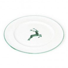Gmundner Keramik Green Deer Dinner Plate gourmet 29 cm
