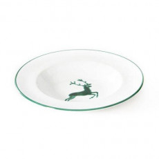 Gmundner Keramik Green Deer Soup Plate gourmet 24 cm
