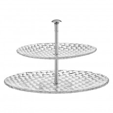 Nachtmann Bossa Nova Etagere 2 pieces. lower plate 32 cm / upper plate 23 cm