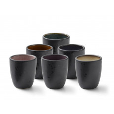 Bitz Gastro black 6-piece espresso cup set 0.10 L / h: 6 cm / d: 5 cm