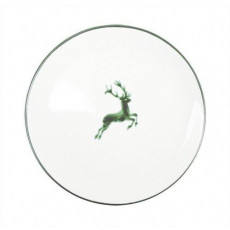 Gmundner Ceramics Green Deer Dinner Plate Cup 25 cm