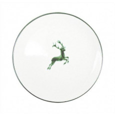 Gmundner Keramik Grüner Hirsch Dining Plate Cup d: 25 cm / h: 2.8 cm