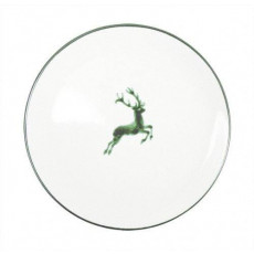 Gmundner Keramik Grüner Hirsch Dining Plate Cup d: 28 cm / h: 2,6 cm