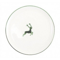 Gmundner Ceramics Green Deer Dinner Plate Cup 32 cm