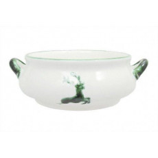 Gmundner Ceramics Green Deer Soup Cup 0.37 l