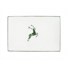 Gmundner Keramik Grüner Hirsch Rectangular plate 30x20x2.5 cm
