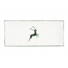 Gmundner Keramik Grüner Hirsch Rectangular plate 36x15x2.8 cm