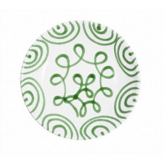 Gmundner Keramik Grüngeflammt Soup plate Cup d: 20 cm / h: 4,4 cm