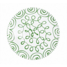 Gmundner Keramik Grüngeflammt Dining Plate Cup d: 28 cm / h: 2.6 cm