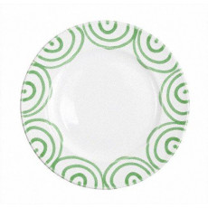 Gmundner Keramik Grüngeflammt Breakfast plate Gourmet 22 cm