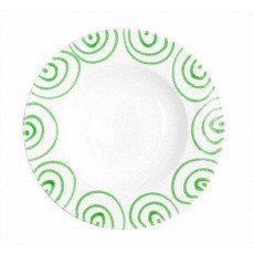 Gmundner Keramik Grüngeflammt Gourmet plate round 29 cm