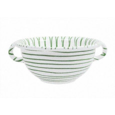 Gmundner Keramik Grüngeflammt Bowl d: 17 cm / 0,6 L