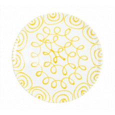 Gmundner Ceramic Yellow Flamed Cup d: 32 cm / h: 2,2 cm