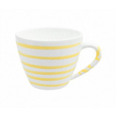 Gmundner ceramic yellow flamed coffee cup Gourmet 0,2 L / h: 7,5 cm