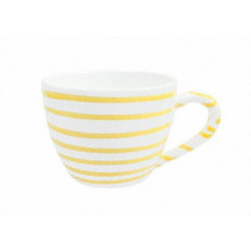Gmundner ceramic yellow flamed tea cup Maxima 0,4 L