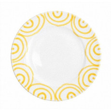 Gmundner ceramic yellow flamed dessert plate / breakfast plate Gourmet d: 22 cm / h: 2,2 cm