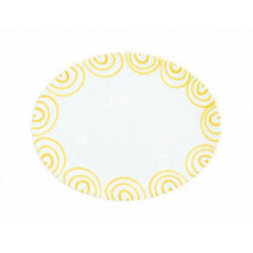 Gmundner Keramik Gelbgeflammt Oval plate 28x21x2.3 cm