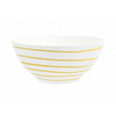 Gmundner ceramic yellow flamed bowl d: 20 cm / 1 L