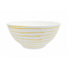 Gmundner ceramic yellow flamed bowl d: 27 cm / 2,5 L