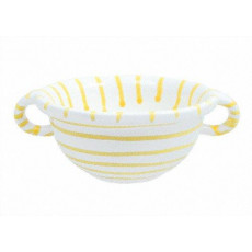 Gmundner Keramik Gelbgeflammt Bowl d: 17 cm / 0,6 L
