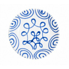 Gmundner Keramik Blaugeflammt Soup plate Cup 20 cm